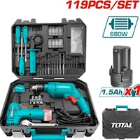 Kit de Herramientas con Taladro Percutor y Destornillador-THKTHP1192