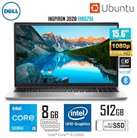 Laptop Dell Inspiron 15 3520 Intel Core i5-1235U 8GB RAM 512GB SSD 15.6" FHD Ubuntu