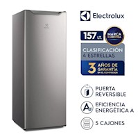 Congelador Vertical Electrolux 157L EFUY16P2HVG - Plata
