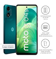 Smartphone Motorola Moto G04S 128GB 4GB RAM - Verde