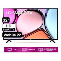 Televisor LG 32" LED Smart TV HD con ThinQ AI 32LQ600BPSA