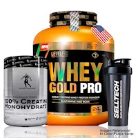 Whey Gold Pro 6.6lb Vanilla+Creatina Kevin Levrone 500gr