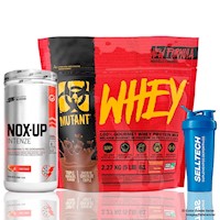 Pack Mutant Whey 5lb Chocolate + Nox Up 1kg Fruit Punch