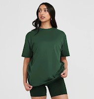 Polo Oversize Dama Verde Pino