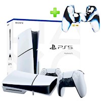 Pack Consola PS5 Slim Lector + Funda para Mando PS5 Blanco/Negro/Azul