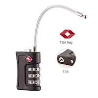 Candado para Viaje TSA Flexible Negro