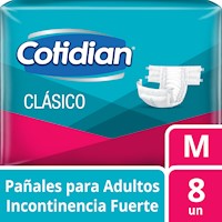 Pañal Adulto Cotidian Clásico Talla M 8 un