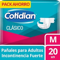 Pañal Adulto Cotidian Clásico Talla M 20 un