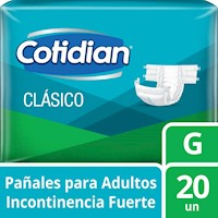 Pañal Adulto Cotidian Clásico Talla G 20 un