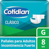 Pañal Adulto Cotidian Clásico Talla G 8 un