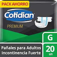 Pañal Adulto Cotidian Premium Talla G 20 un