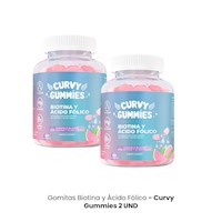 Biotina y Ácid Fólico 60 gmts Curvy Gummies 2Uni