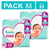 Pack x2 Pañales Pampers Premium Care Talla XG 42 unidades