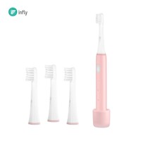 InFly - Cepillo dental eléctrico P60 Rosa + Set de repuestos