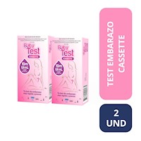 Pack X 2 Test Embarazo Baby Test Cassette Hcg - 10 Mui