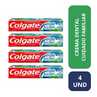 Pack x 4 Crema Dental Colgate Triple Acción - Tubo 75 Ml