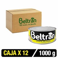 Filete De Atún Beltrán En Aceite Vegetal Ro-1000 Caja X 12 Uni.