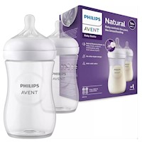 Biberón Avént Anti-colico Anti-Goteo Natural 3.0 260ml. 2 unidades