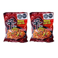 Pack 2u Fideos Ramen Instantaneos Para Sopa Picante 131gr Nongshim