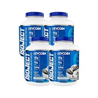 Pack 04 Proteina Evogen ISOJECT 1.8 kg Cookies and cream