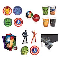 Pack Temática Fiesta Avengers Marvel Mod 2