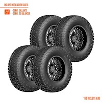 Pack de 4 Llantas 33X12.50R20 AMERICAN RUGGED TERRAIN 119Q