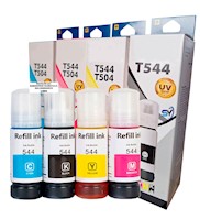 Tinta Compatible T544 Negro Cyan Magenta Yellow para Epson L3110 L3150