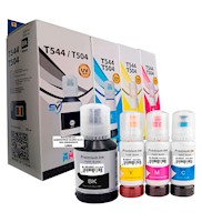 Pack de Tinta Compatible T504 x 4 Colores L4160 L4260 L6270