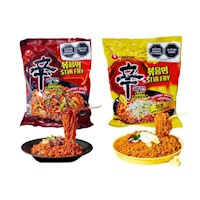 Pack Fideos Ramen Shin Ramyun Nong Shim 2u Picante y Con Queso