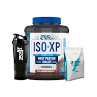 Pack ISO-XP 1.8kg Chocolate + Creatina 250gr MyProtein + SmartShaker