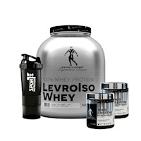 Pack Kevin Levrone Levroiso Whey 2kg Vainilla+2 Creatina 300gr+Smart Shaker