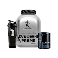 Pack LevroWhey Supreme 1.5kg Vainilla+C4 Ultimate 20 serv+SmartShaker