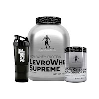 Pack LevroWhey Supreme 1.5kg Vainilla+1 Creatina 300gr+Smart Shaker