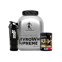Pack LevroWhey Supreme 1.5kg Vainilla+1 Shaaboom Pump 44serv+SmartShaker