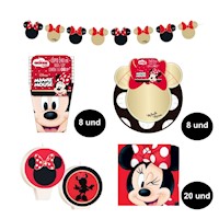 Pack Fiesta Temática Minnie Mouse Disney Mod 1