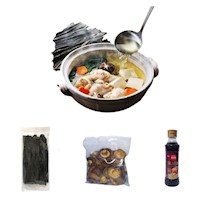 Pack Corea Mini 3u Algas Kombu. Hongos Shitake. Salsa de Pescado