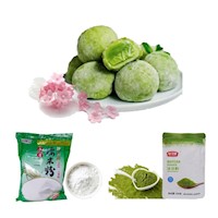 Pack Mixed Oriental Mochi de Matcha Harina de Arroz Glutinoso Matcha en Polvo 2pza