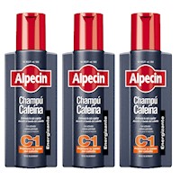 Shampoo Alpecin Cafeina C1 - 250 ml x3 Unidades
