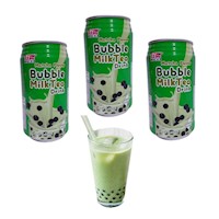 Pack x3 Bebidas Te Burbuja De Leche Con Sabor a Matcha 3u Rico