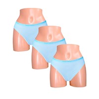 Pack x3 Bikini Sweet Cotton Celeste