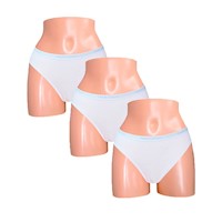 Pack x3 Bikini Sweet Cotton Blanco