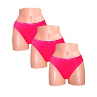 Pack x3 Bikini Sweet Cotton Fucsia