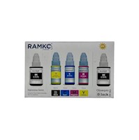 Pack de tinta compatible RAMKO GI190 + 1 tinta negra de obsequio