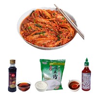 Pack Kimchi Coreano Mini 3u Shiracha. Salsa de Pescado Kkanari. Harina de Arroz Glutinoso