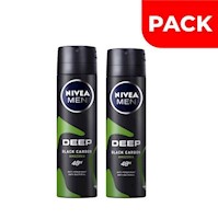 Dúo Pack Nivea Deo Hombre Spray Amzonía Deep - Frasco 150Ml