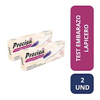 Pack X 2 Test Embarazo Precisa Lapicero Hcg - 10 Mui