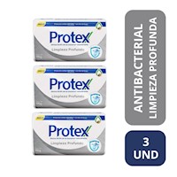 Pack x 3 Jabón Protex Limpieza Profunda 110 G