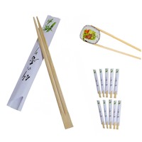 Palillos Japones Bambu Descartable Individual 10par