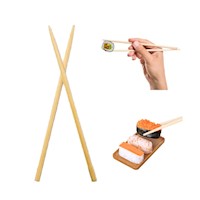 Palillos Japones Bambu Descartable Simple 1par