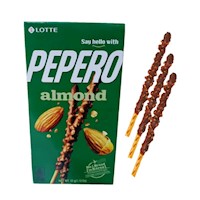 Palitos De Galleta Cubierto de Chocolate con Almendras 32g Lotte